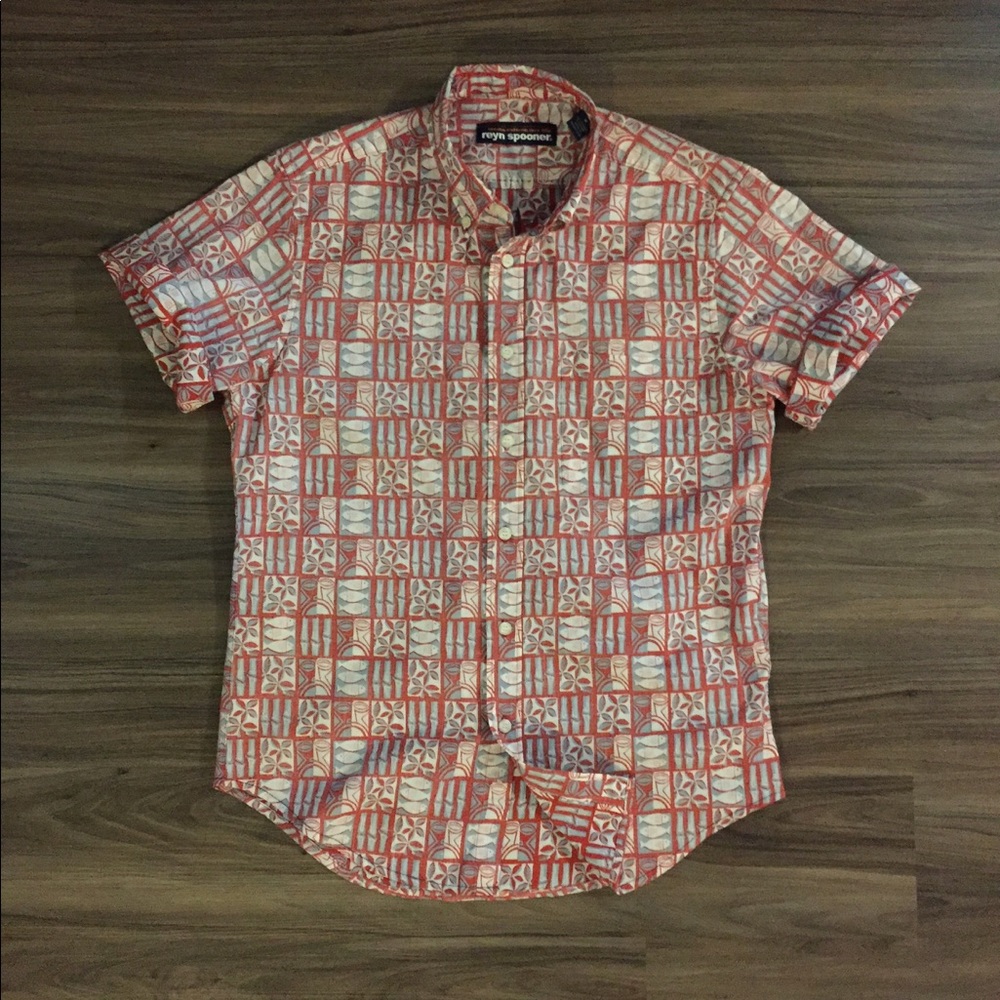 Reyn Spooner Men's Printed Shirt Size M